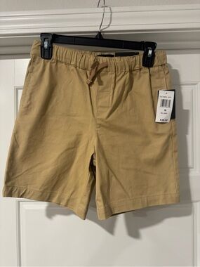 Perry Ellis Tan Elastic-Waist Pull-On Shorts